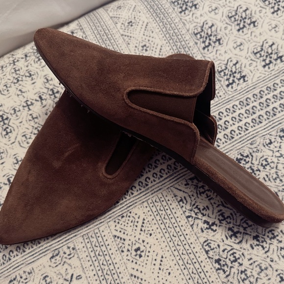 Jenni Kayne Suede Mule ~Espresso Brown 37 EU 7 EUC - Picture 7 of 9